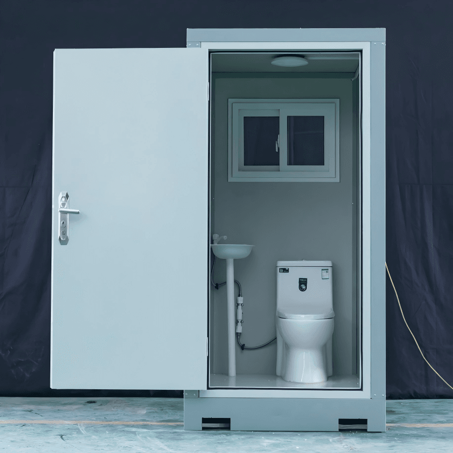 Standard Sigle Mobile Toilet (1120×1220×2255mm, with Toilet & Triangular Basin) Portable Toilet prefabricated space