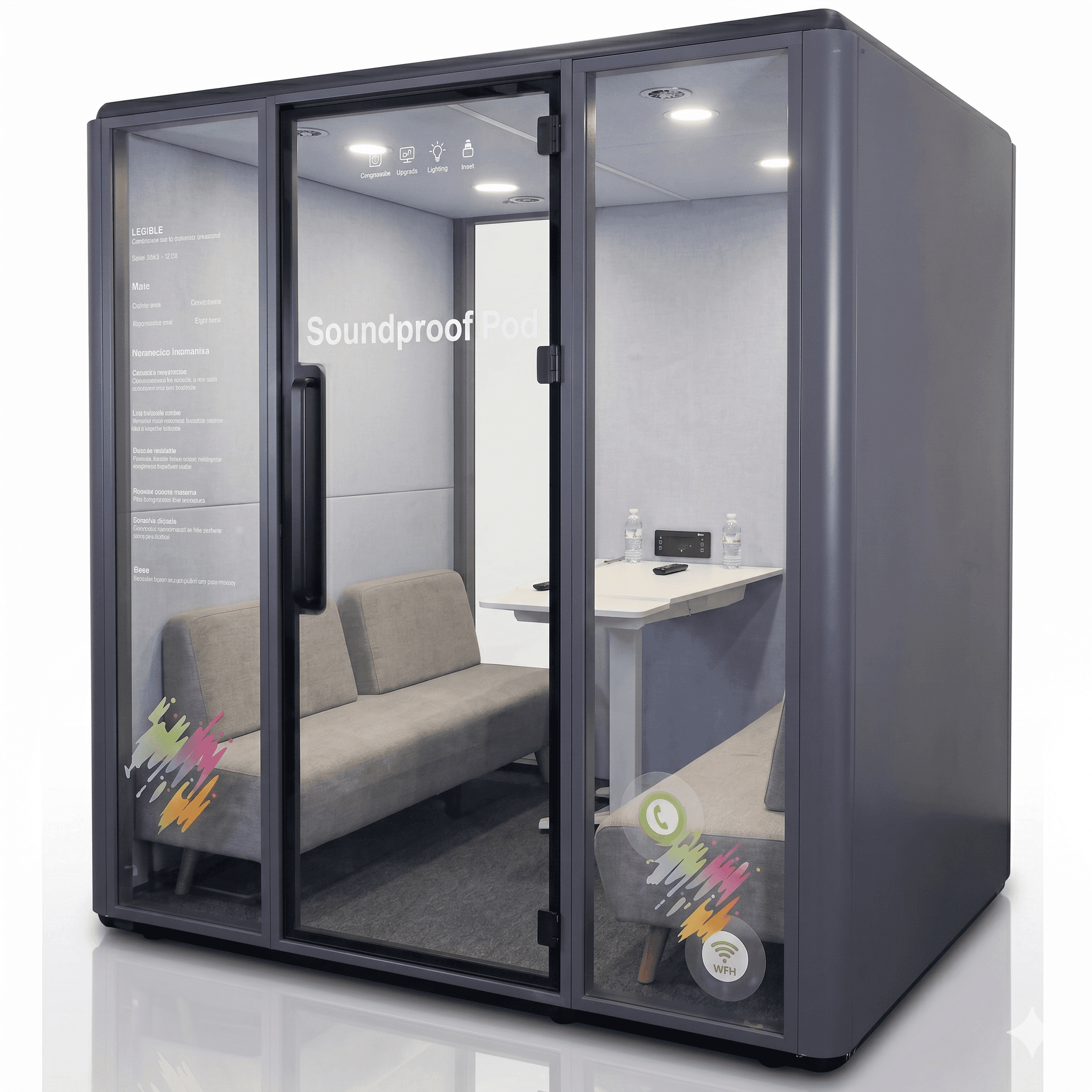 Standard Acoustic Pods - 6 Person Acoustic Pod prefabricated space